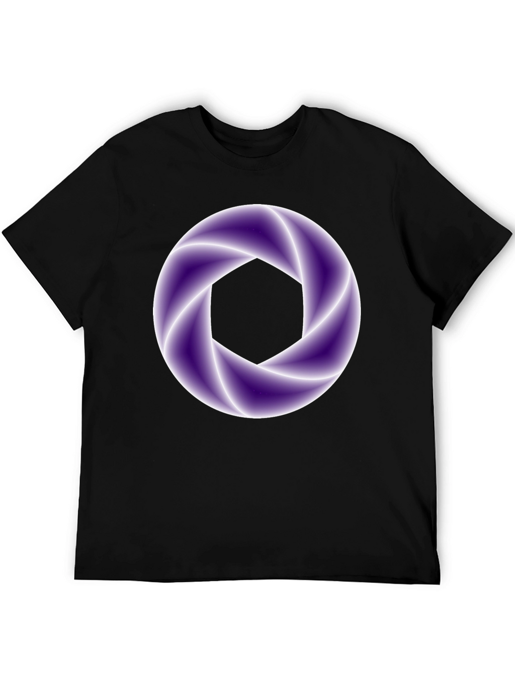 Abstract Aperture Graphic Tee - Black