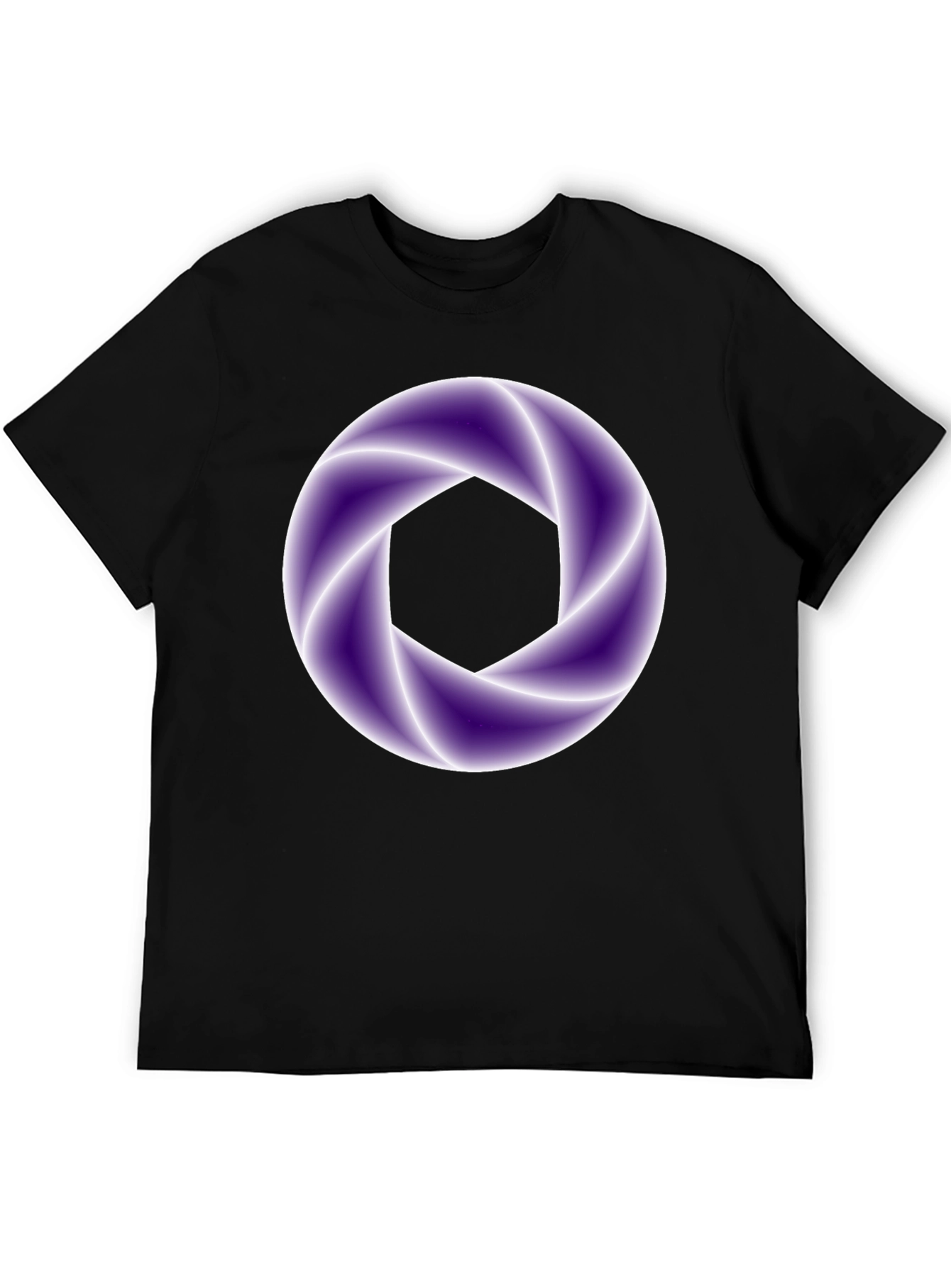 Abstract Aperture Graphic Tee - Black
