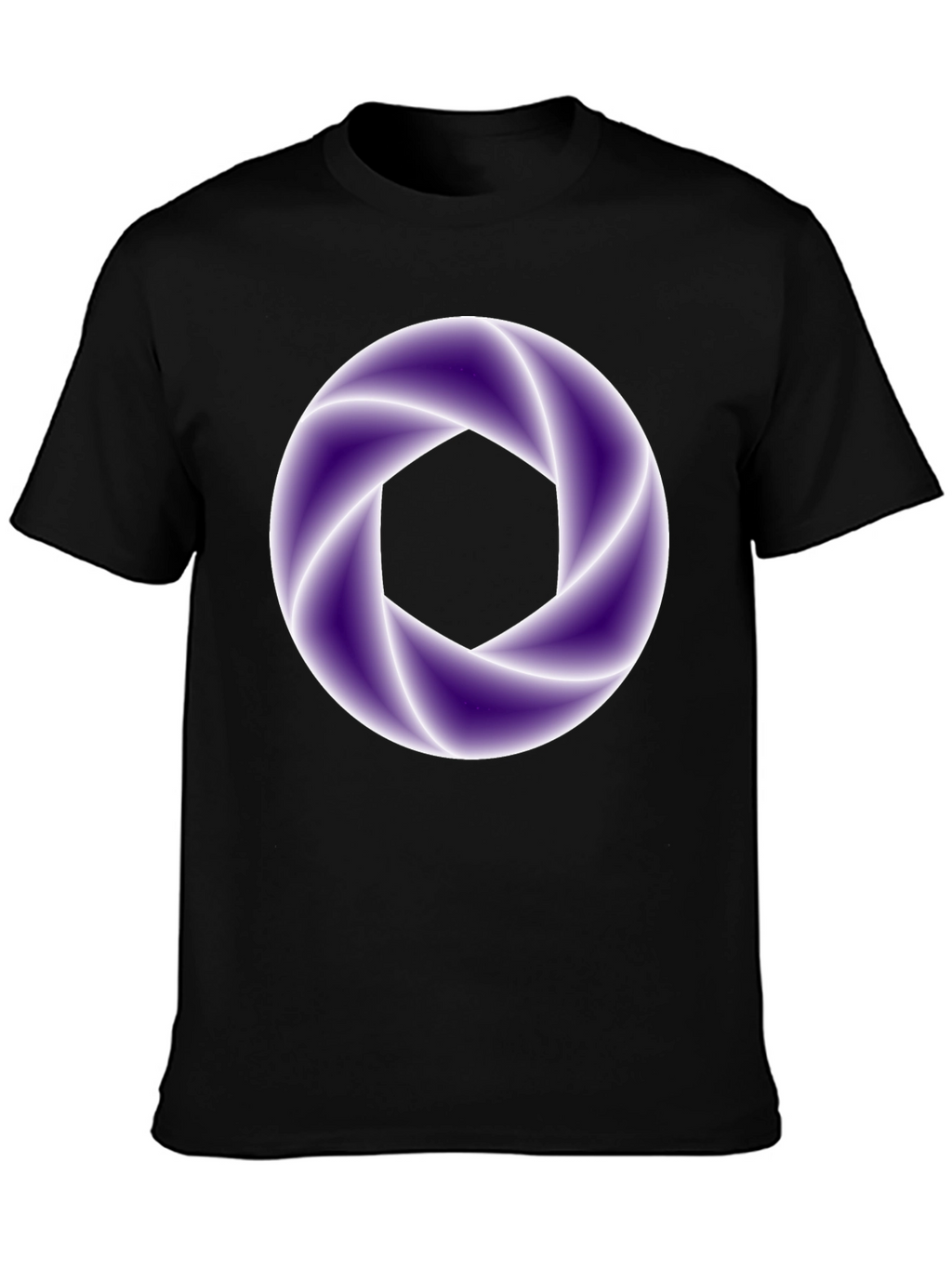 Abstract Aperture Graphic Tee - Black