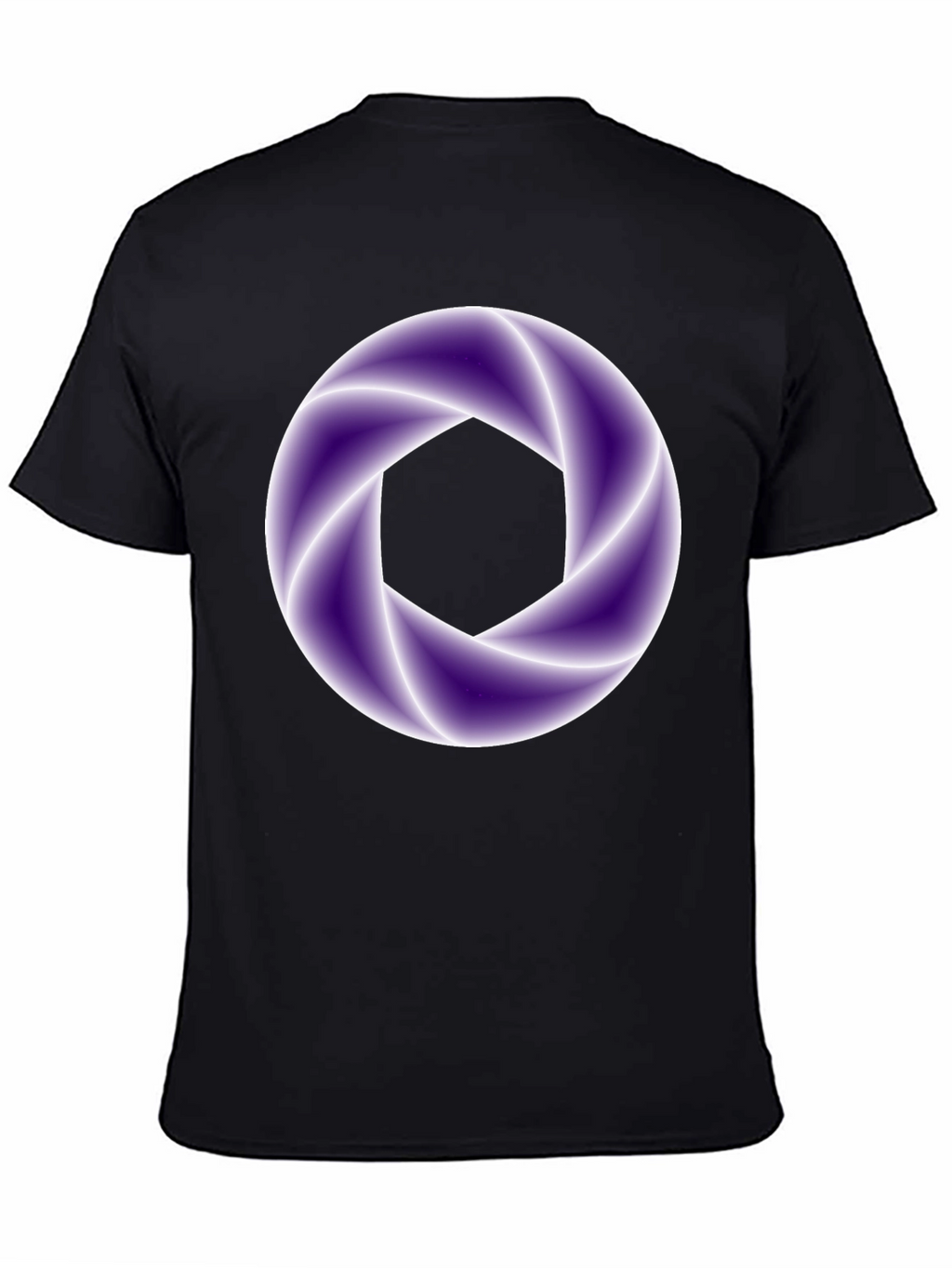 Abstract Aperture Graphic Tee - Black