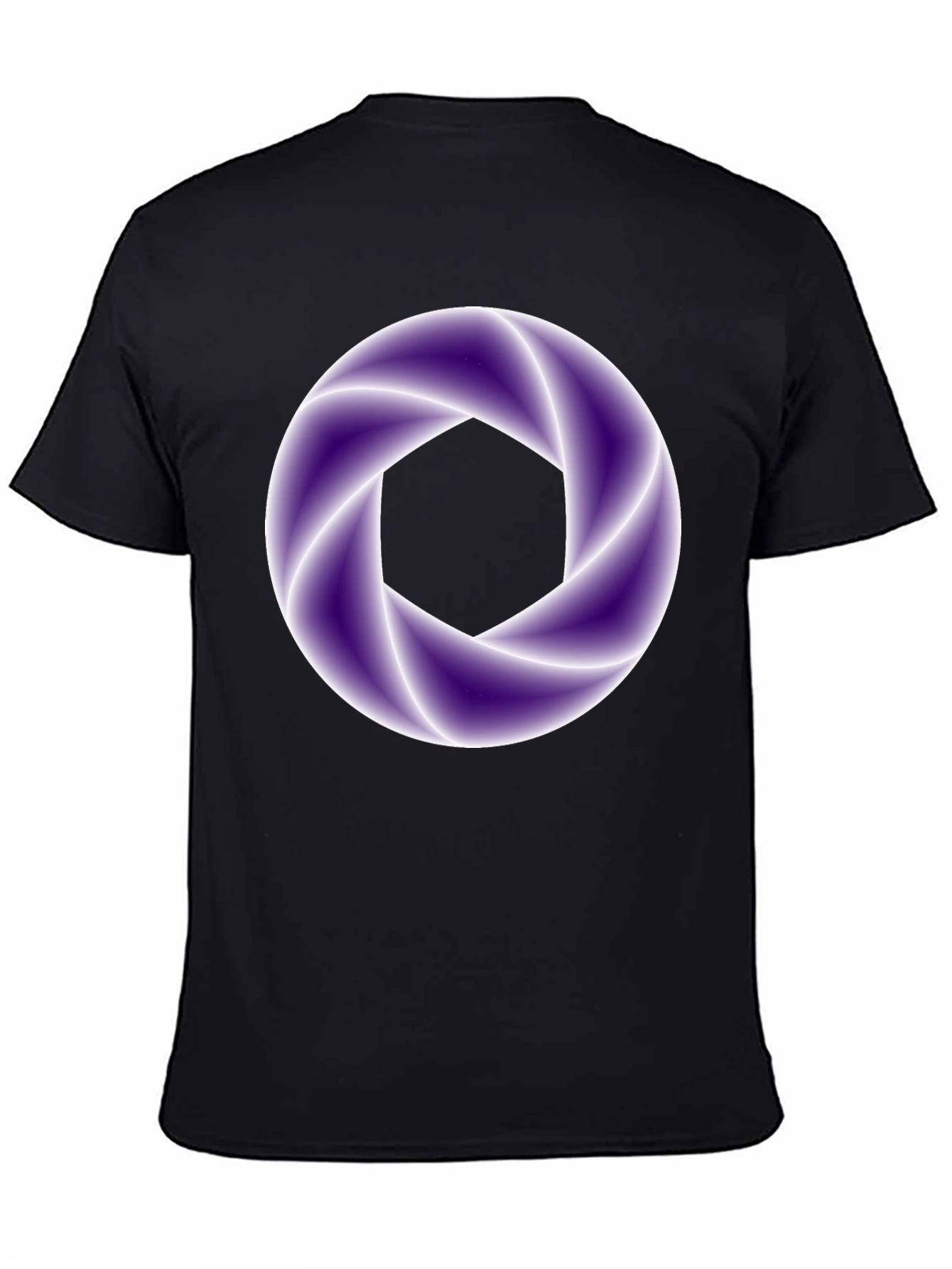 Abstract Aperture Graphic Tee - Black