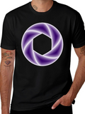 Abstract Aperture Graphic Tee - Black
