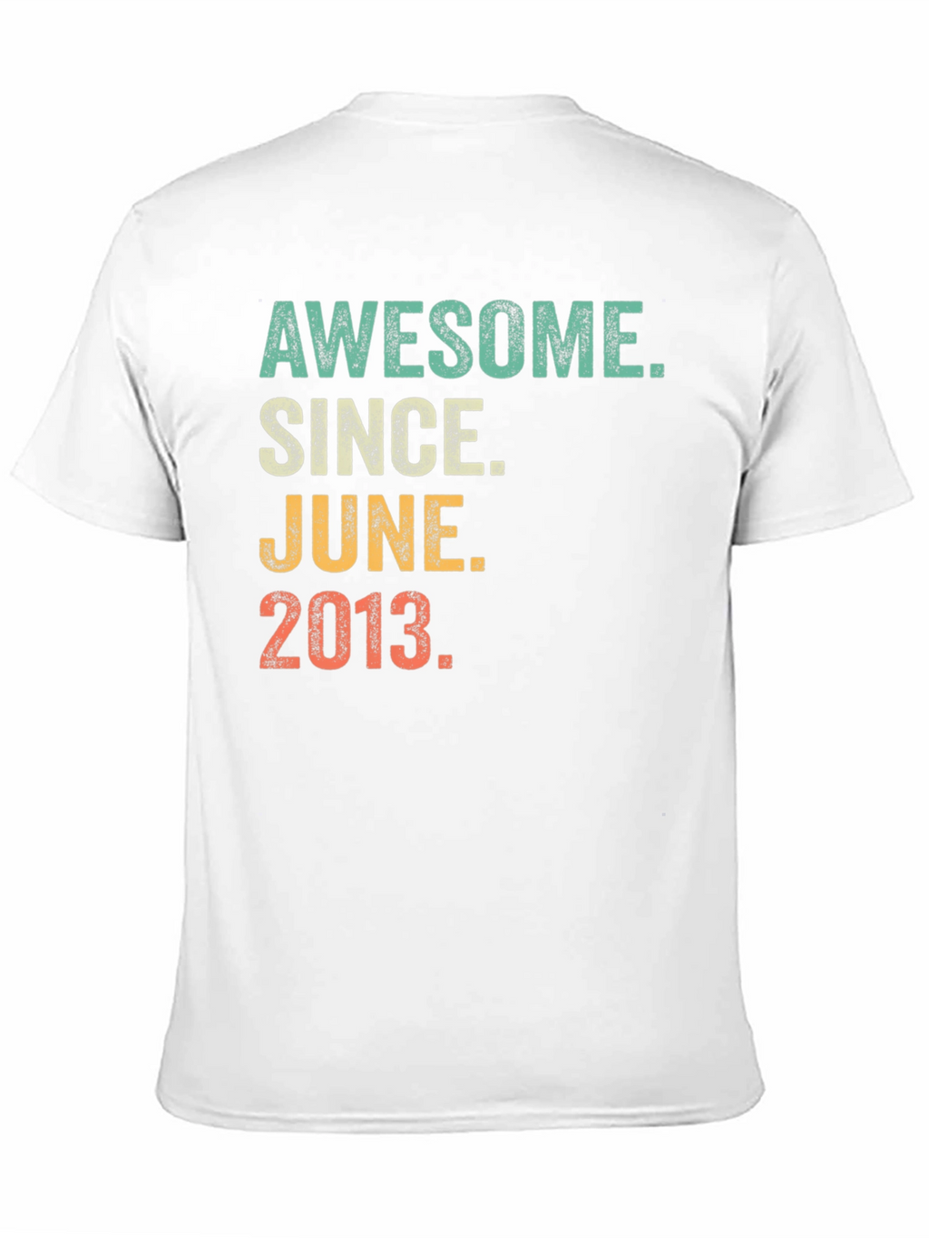 Awesome Since June 2013 Black Graphic T-Shirt