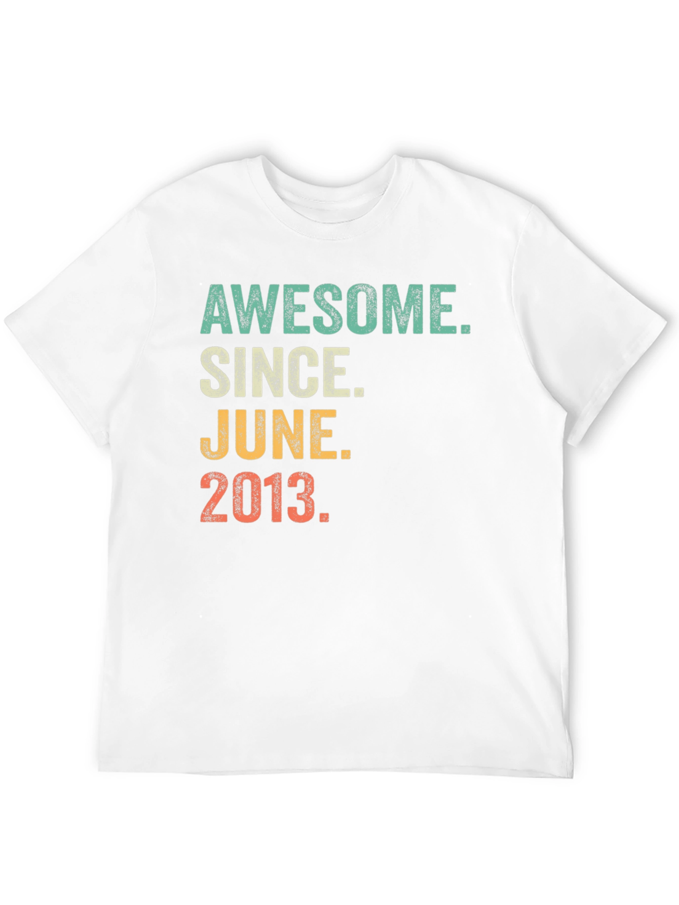 Awesome Since June 2013 Black Graphic T-Shirt