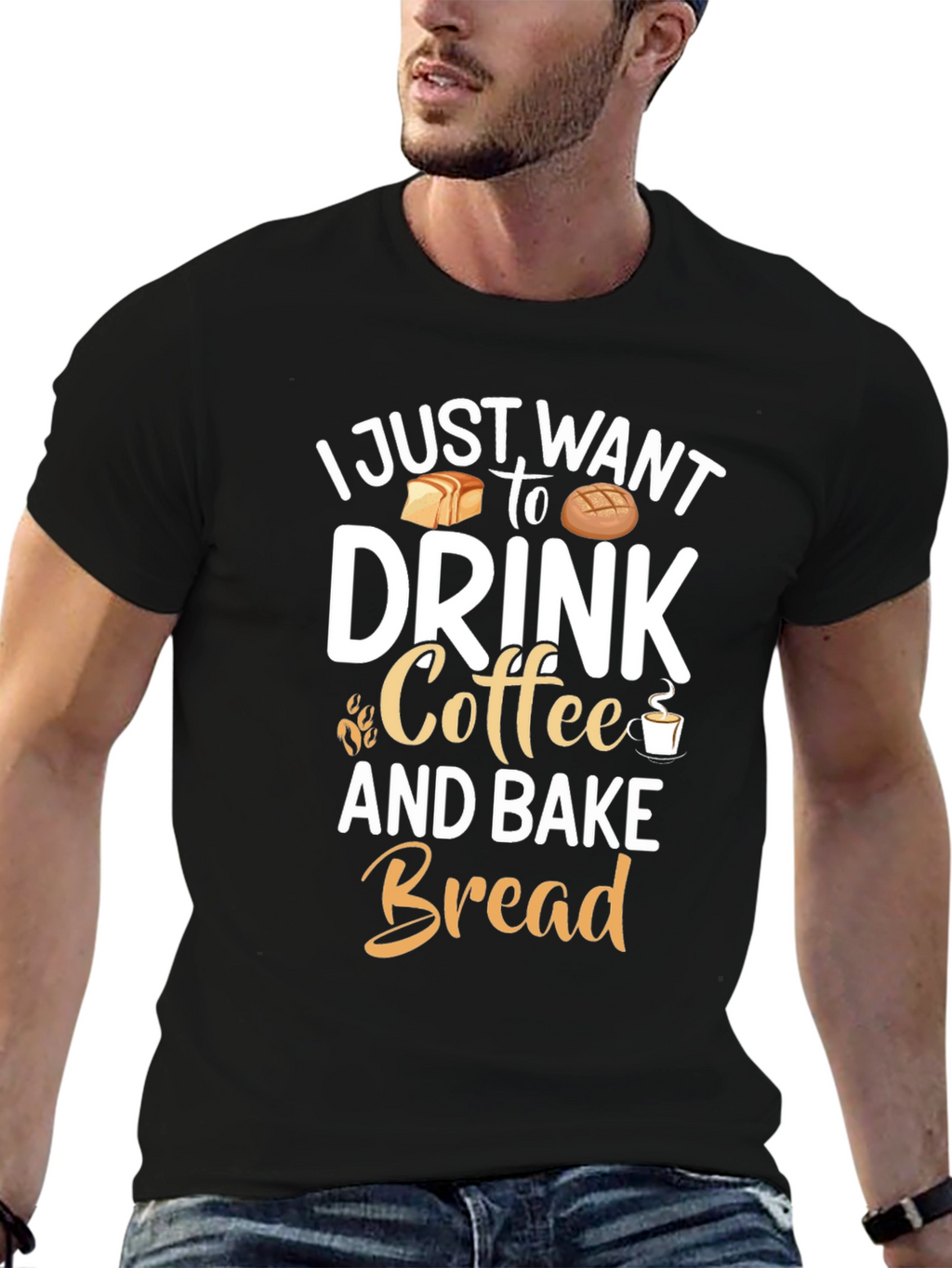 Coffee and Bake Bread Graphic Tee