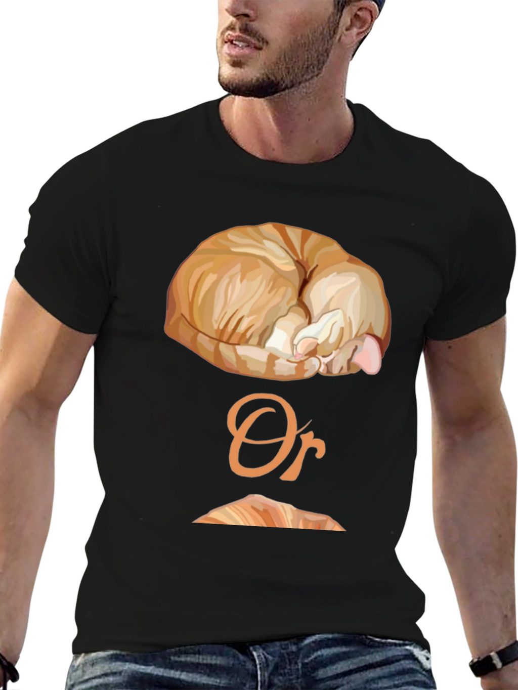 Cat Nap or Croissant Graphic T-Shirt