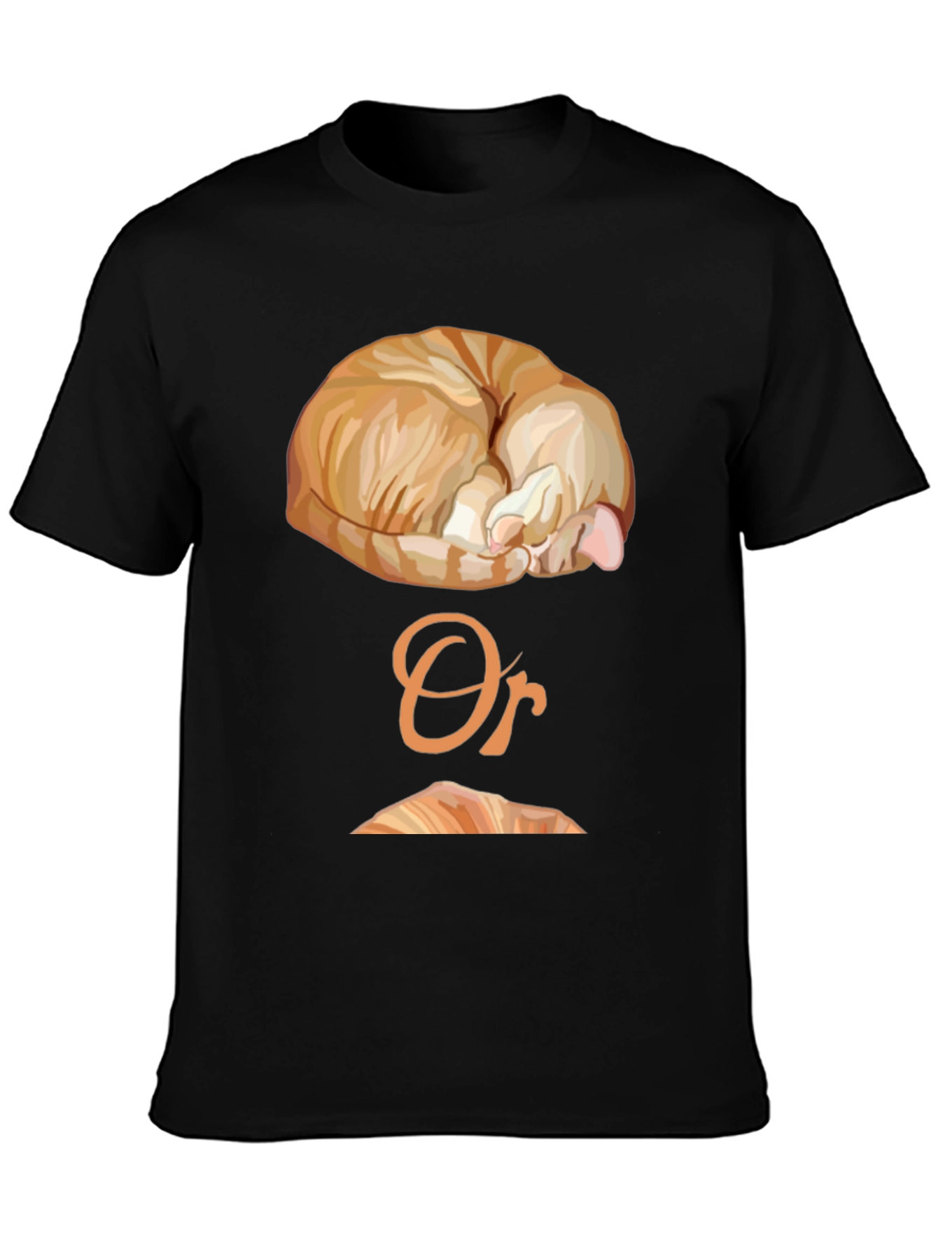 Cat Nap or Croissant Graphic T-Shirt