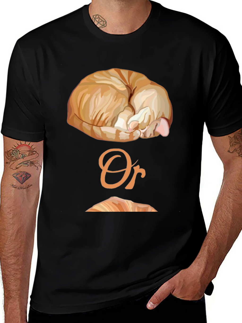 Cat Nap or Croissant Graphic T-Shirt