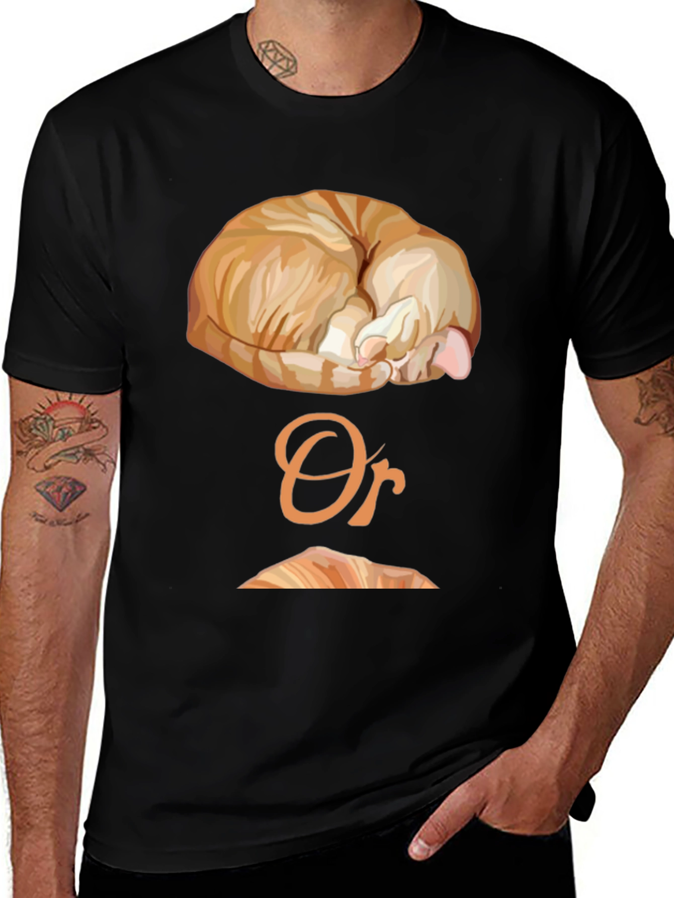 Cat Nap or Croissant Graphic T-Shirt