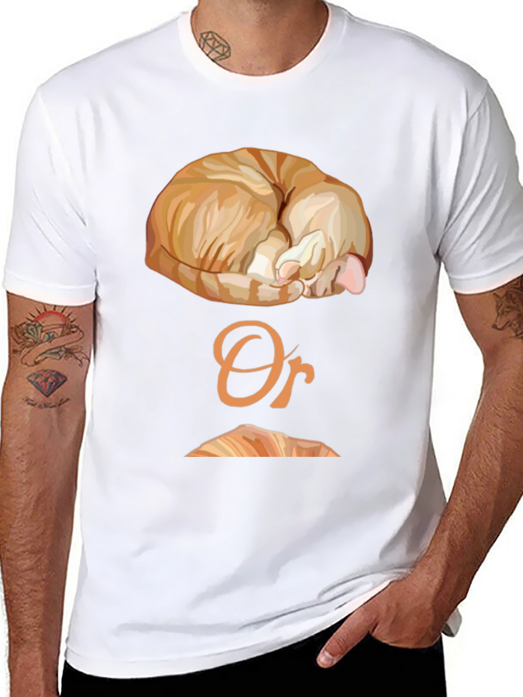 Cat Nap or Croissant Graphic T-Shirt