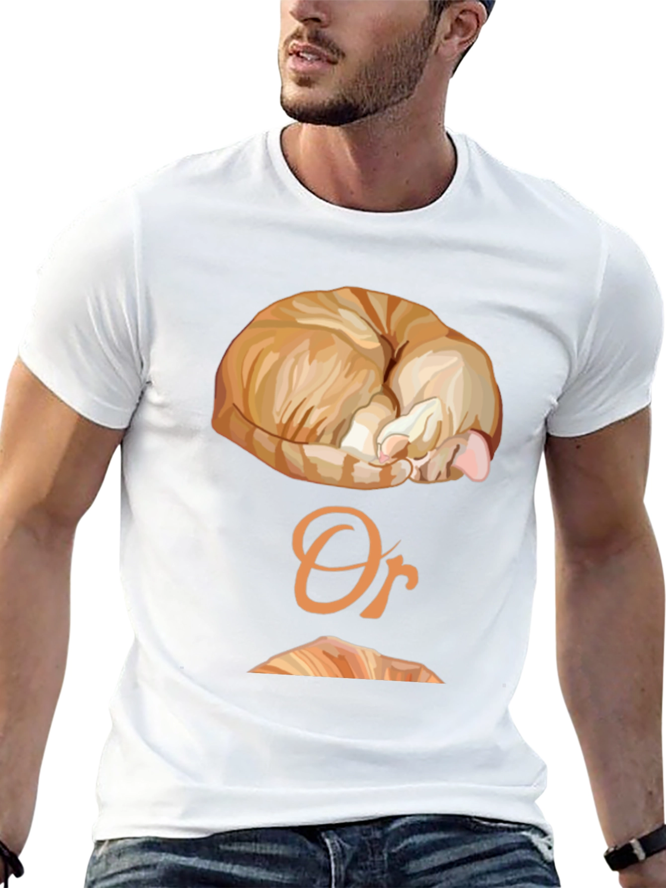 Cat Nap or Croissant Graphic T-Shirt