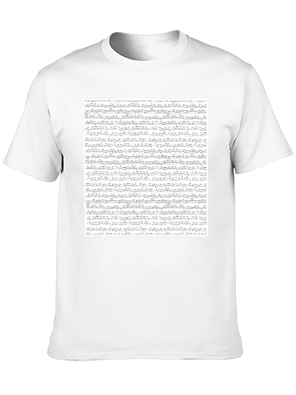 Musical Score Print Tee