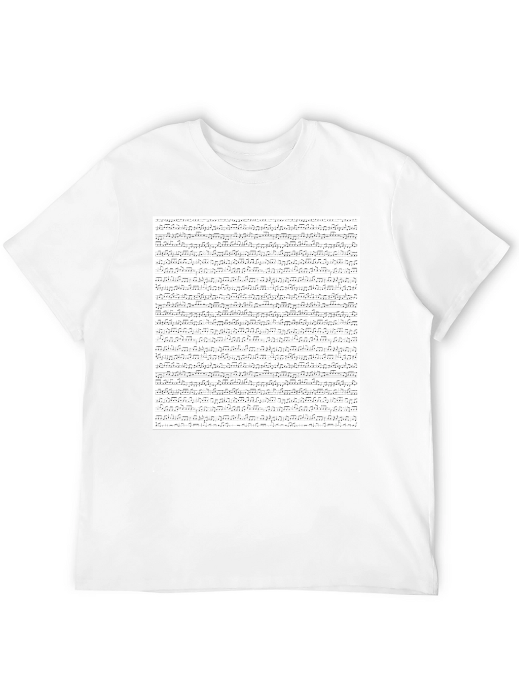 Musical Score Print Tee