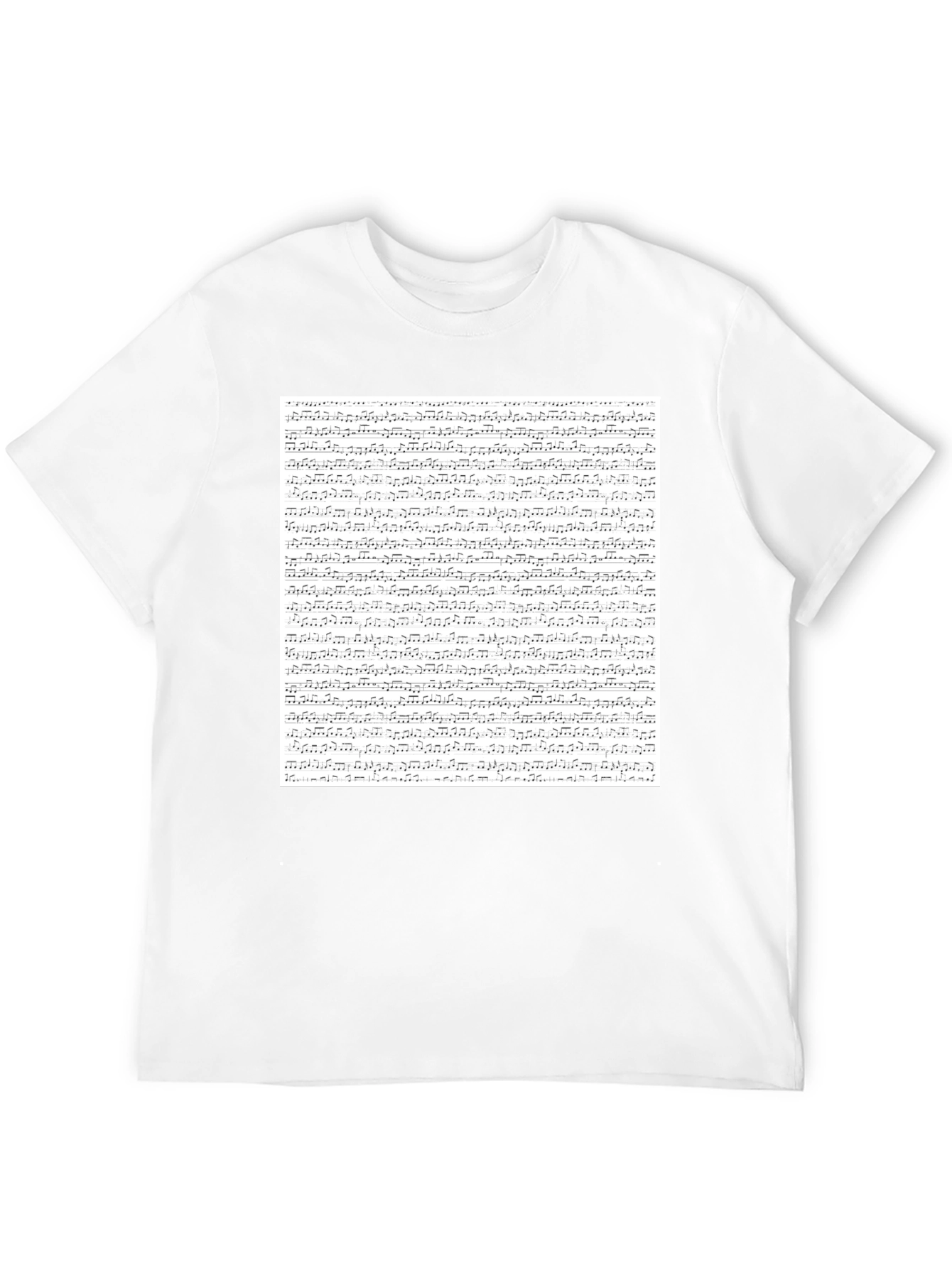 Musical Score Print Tee