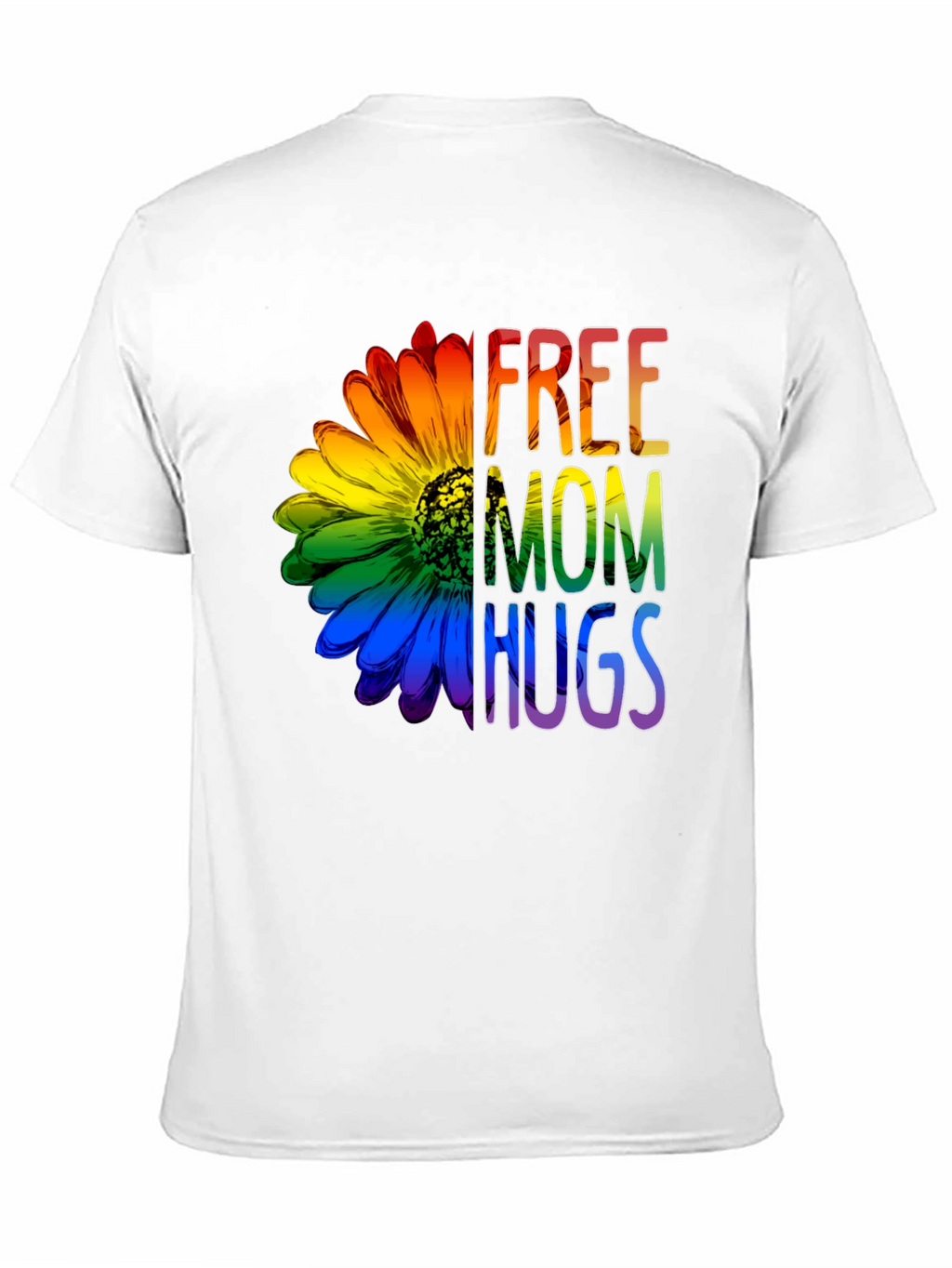 Free Mom Hugs Rainbow Flower T-Shirt
