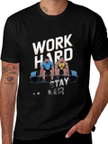 Work Hard Stay Strong Mens Graphic T-Shirt