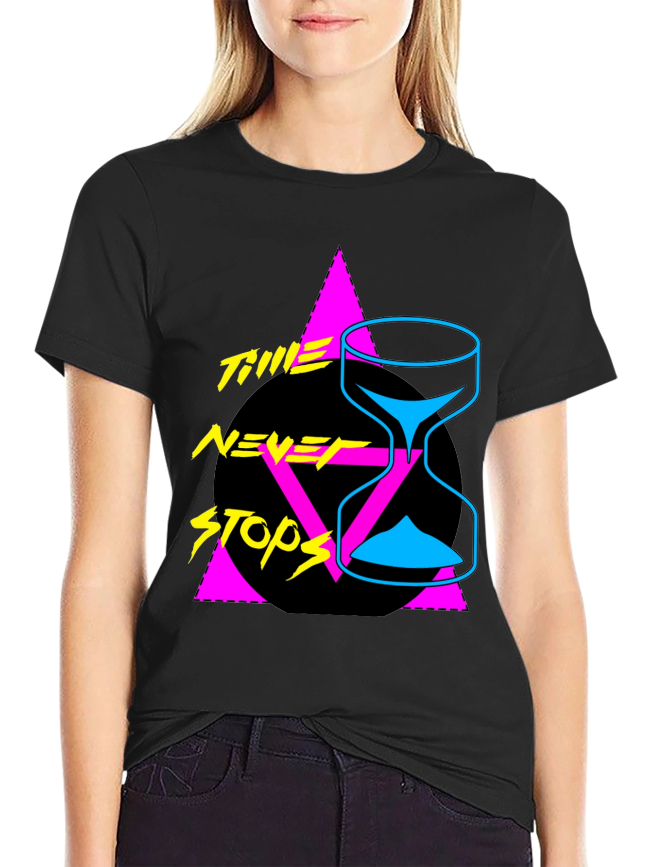 Retro Time Never Stops Graphic Tee