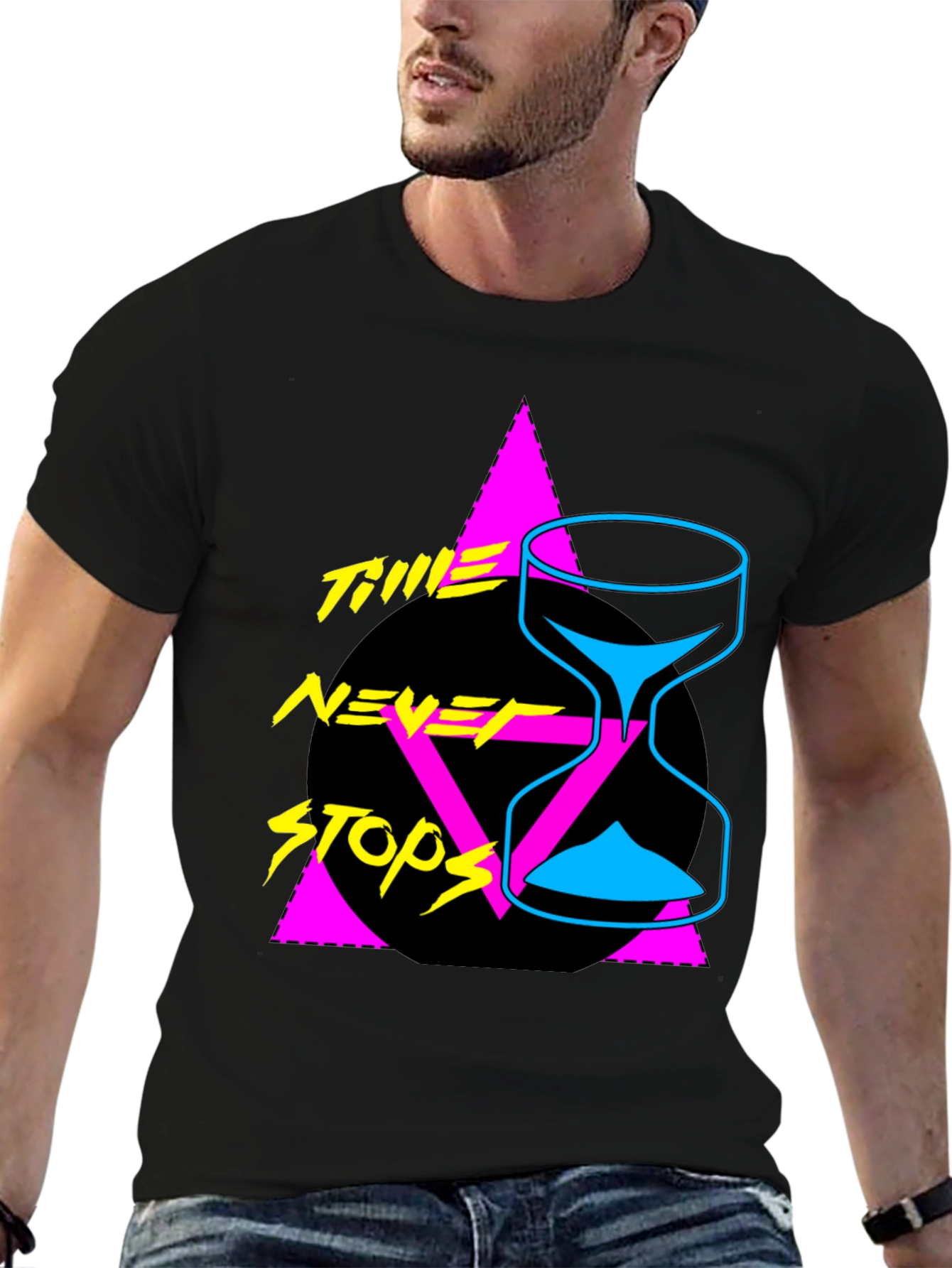 Retro Time Never Stops Graphic Tee