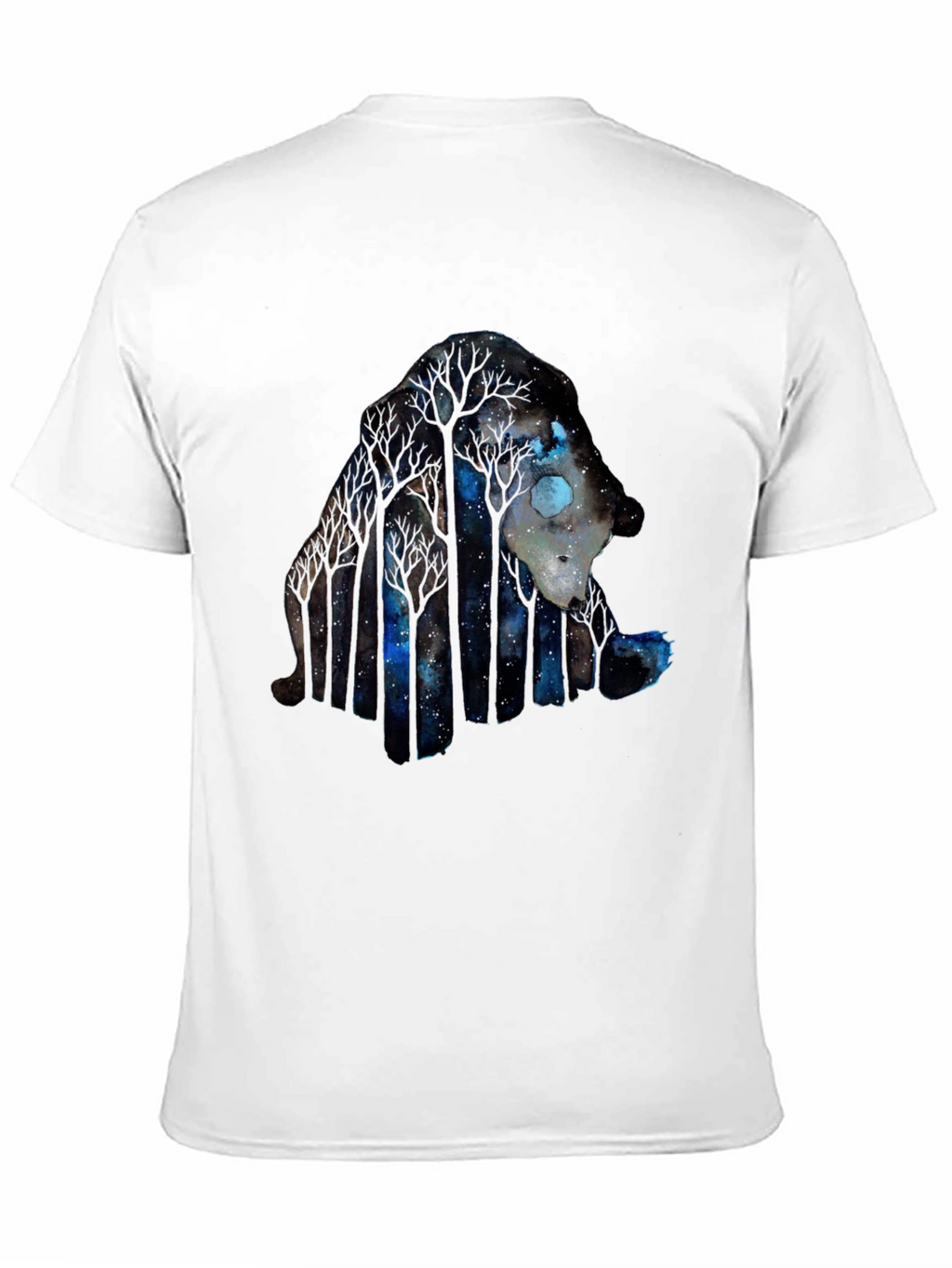 Night Forest Wolf Graphic Tee