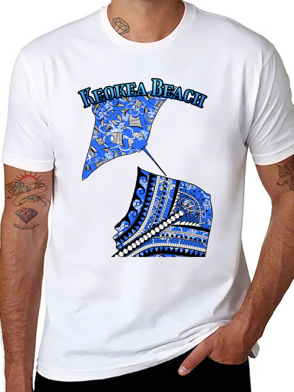 Keokea Beach Ray Graphic Tee