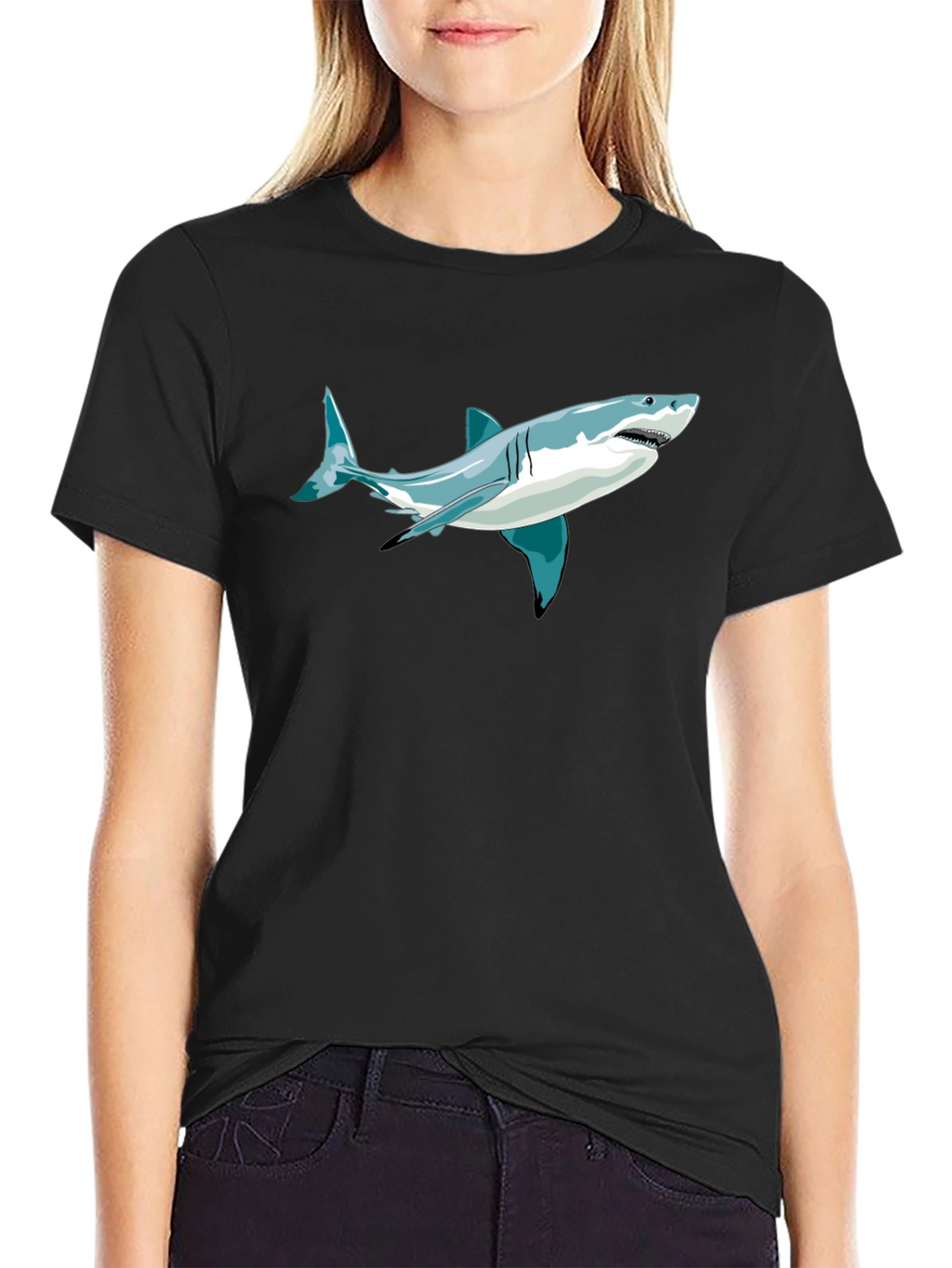 Shark Graphic Tee - Mens Short Sleeve T-Shirt