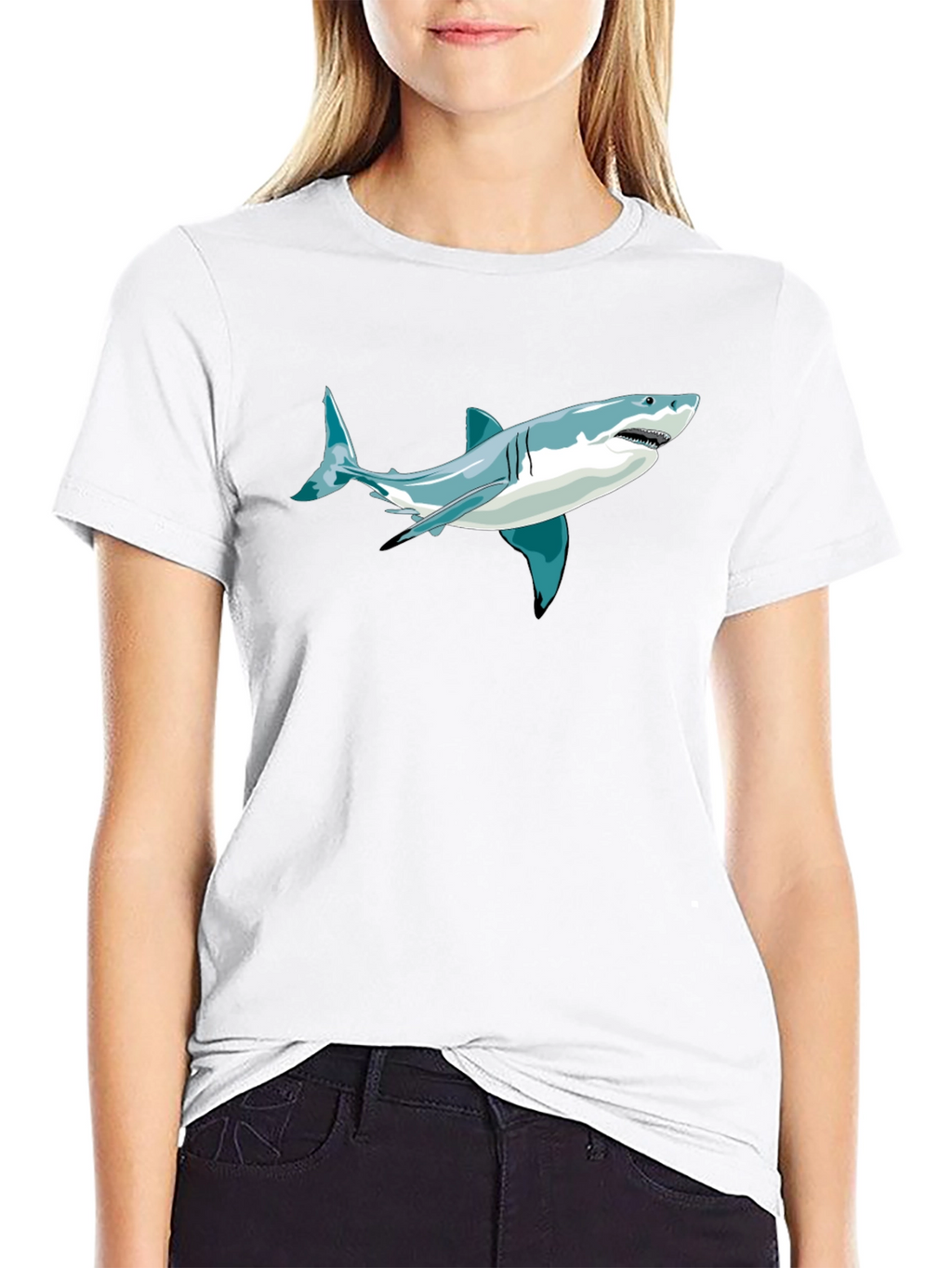 Shark Graphic Tee - Mens Short Sleeve T-Shirt