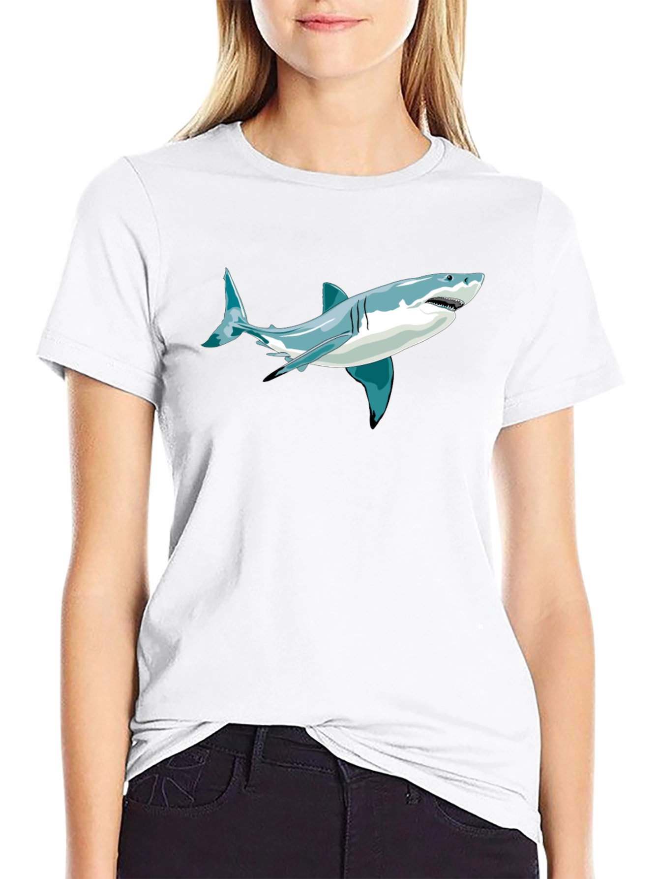 Shark Graphic Tee - Mens Short Sleeve T-Shirt
