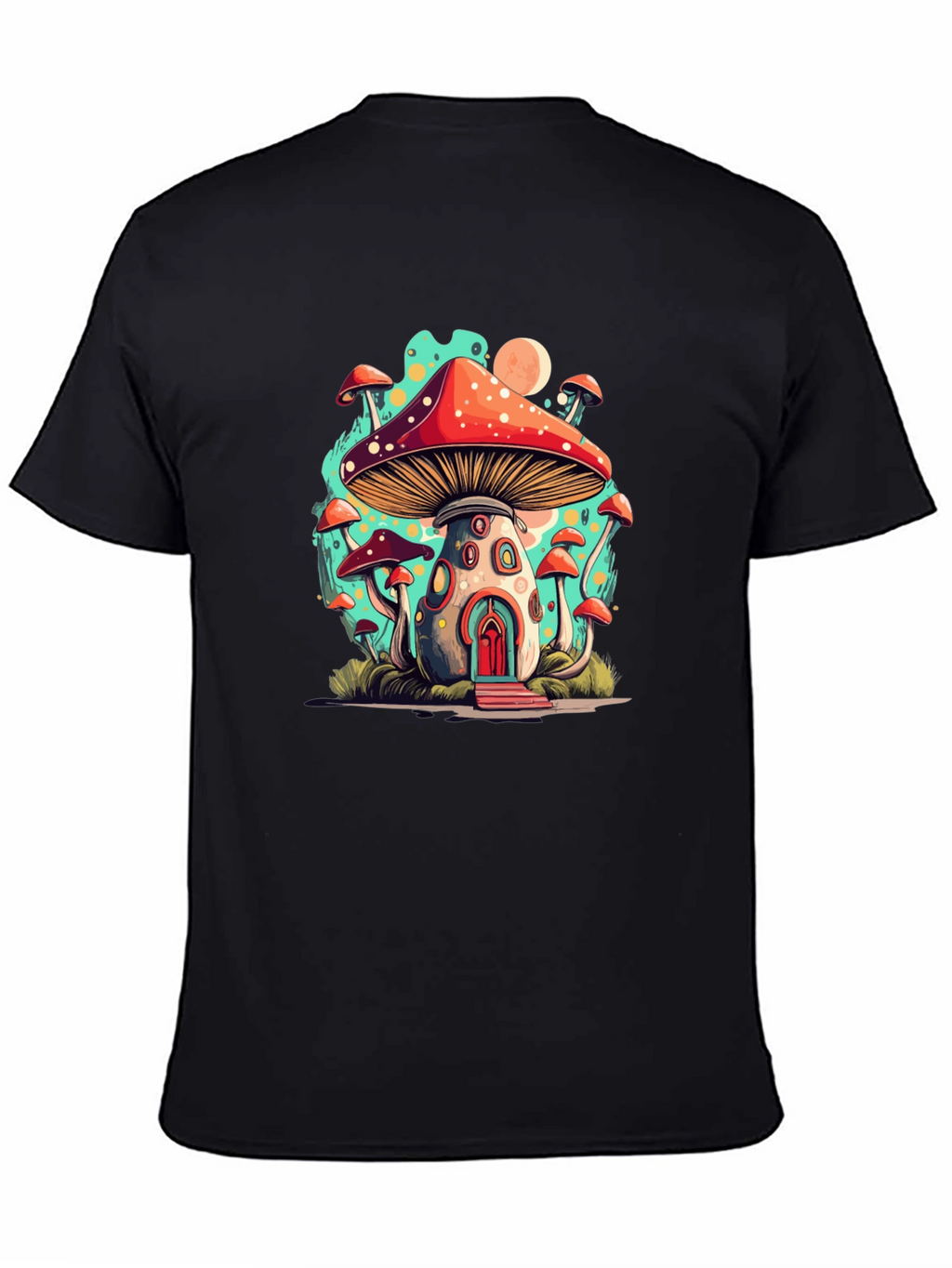 Mushroom House T-Shirt - Funky Graphic Tee