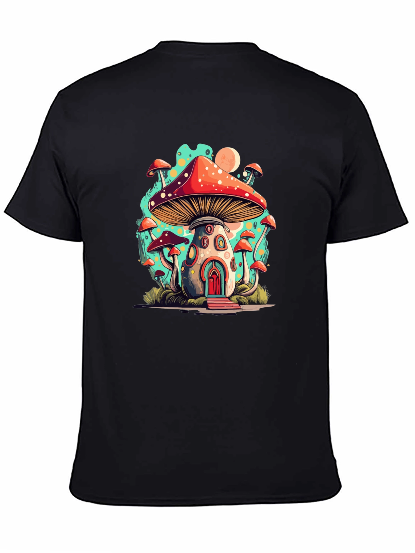 Mushroom House T-Shirt - Funky Graphic Tee