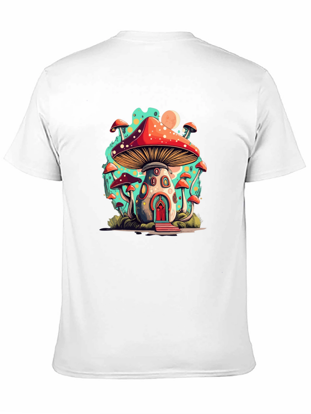 Mushroom House T-Shirt - Funky Graphic Tee