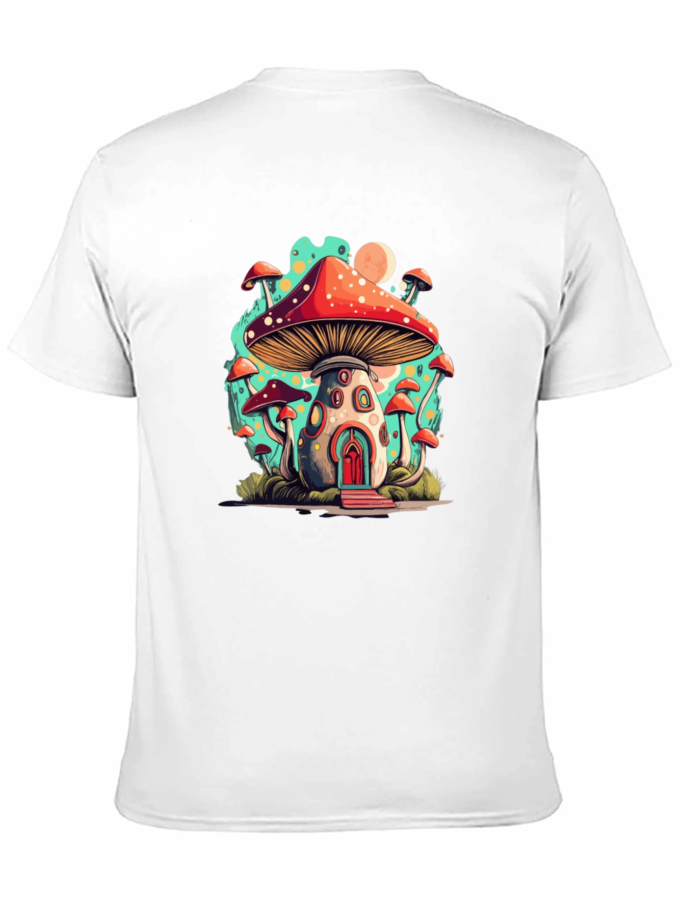 Mushroom House T-Shirt - Funky Graphic Tee
