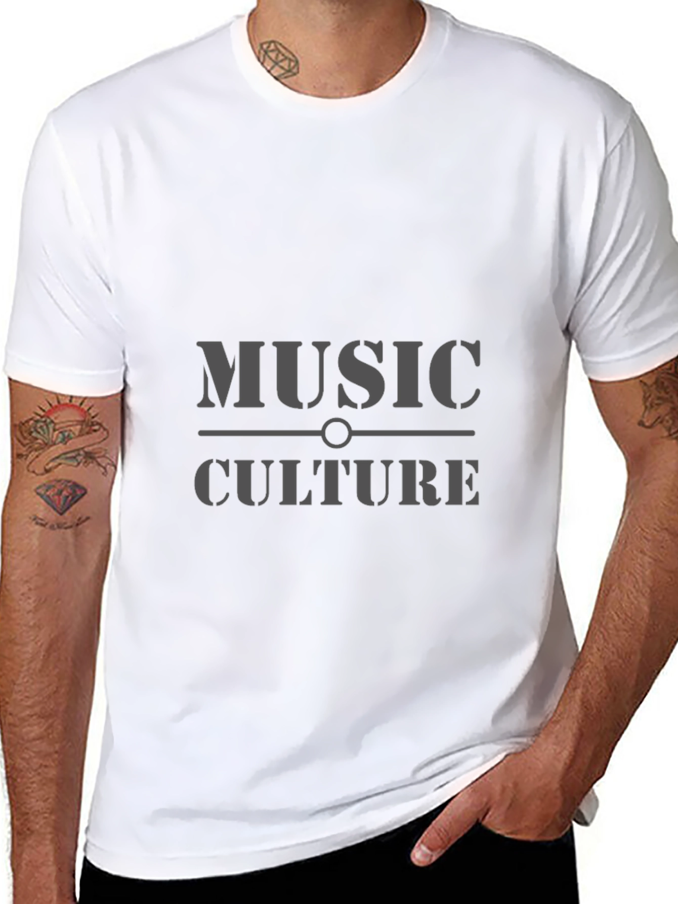 Music Culture Graphic Tee - Black