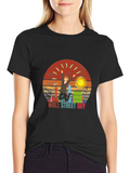 Wall Street Guy T-Shirt Black Graphic Tee
