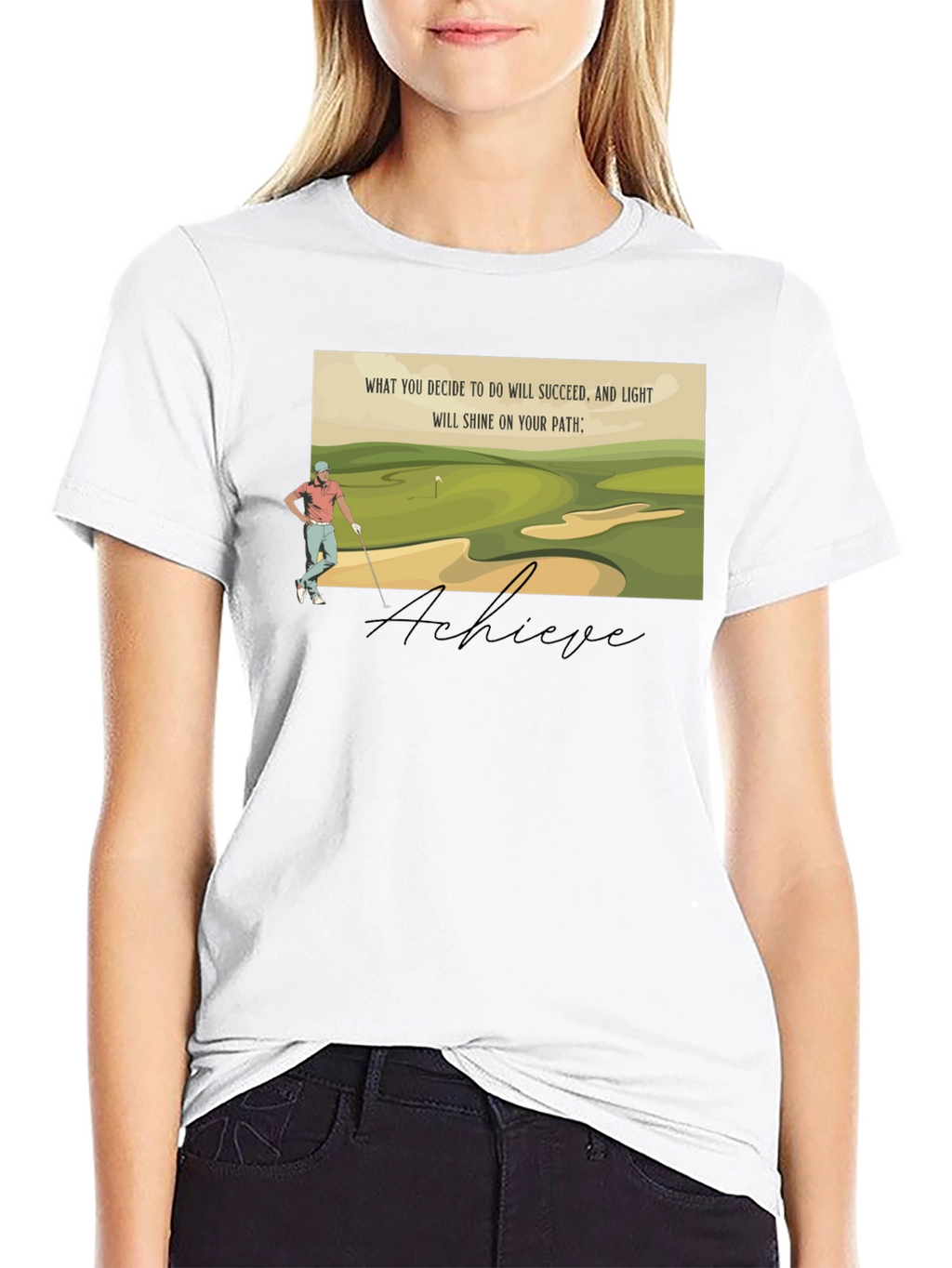 Achieve Golf T-Shirt - Light Your Path