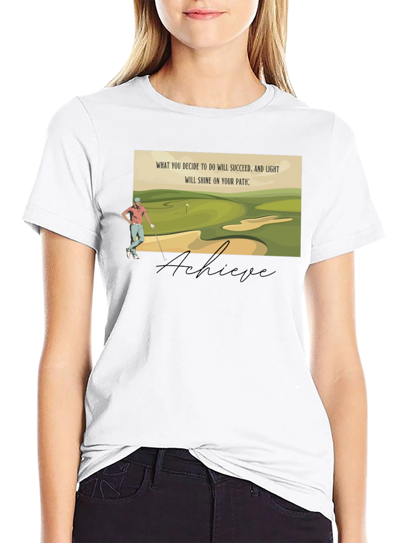 Achieve Golf T-Shirt - Light Your Path