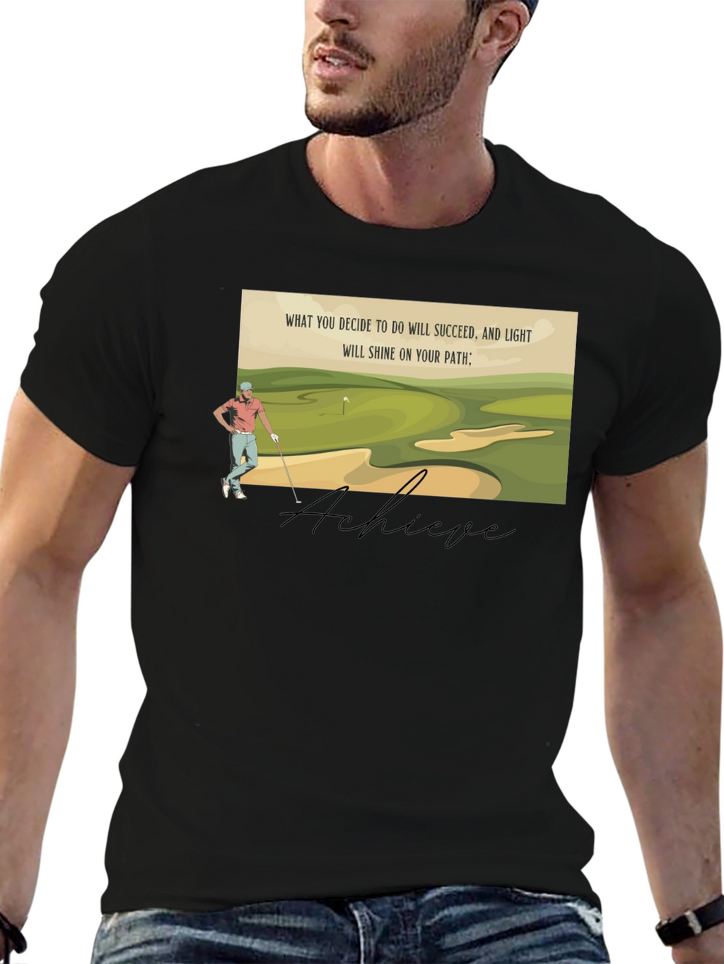 Achieve Golf T-Shirt - Light Your Path