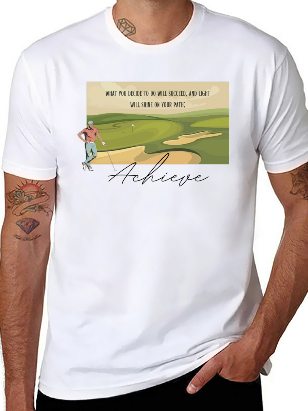 Achieve Golf T-Shirt - Light Your Path
