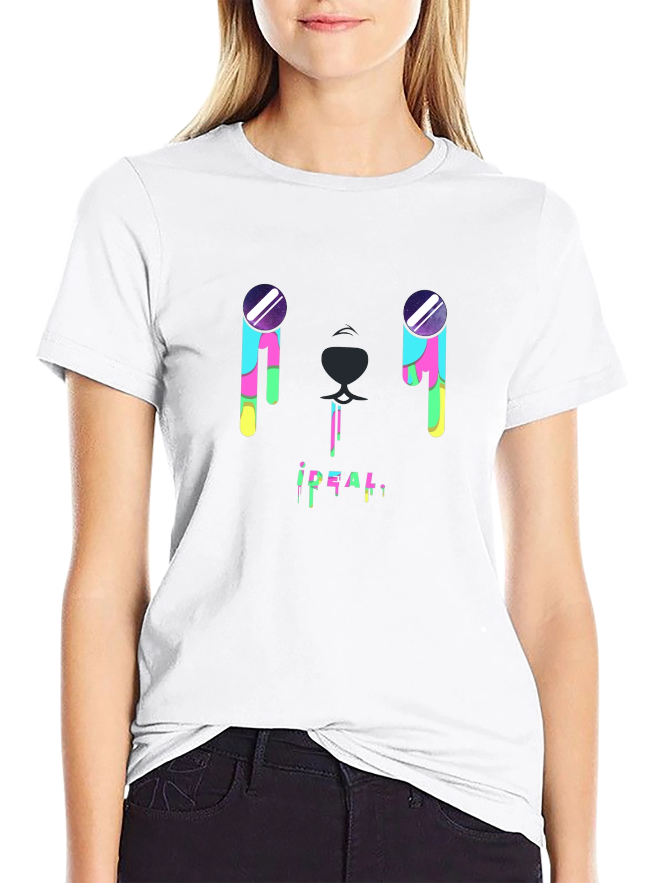 Mens Graphic T-Shirt - Abstract Drip Design