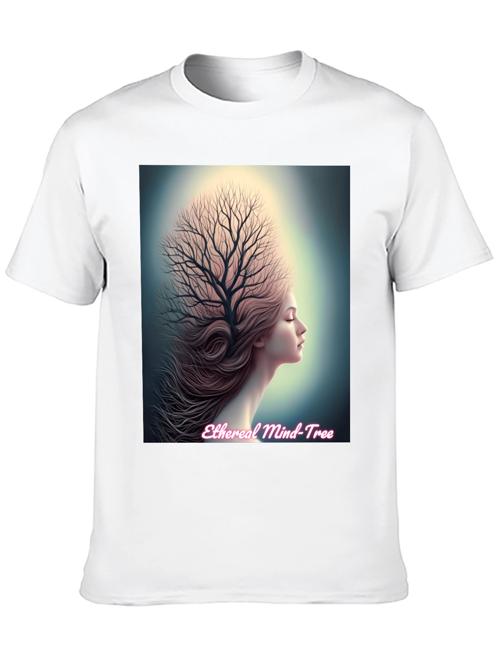 Ethereal Mind Tree Graphic Tee - Unisex Black T-Shirt