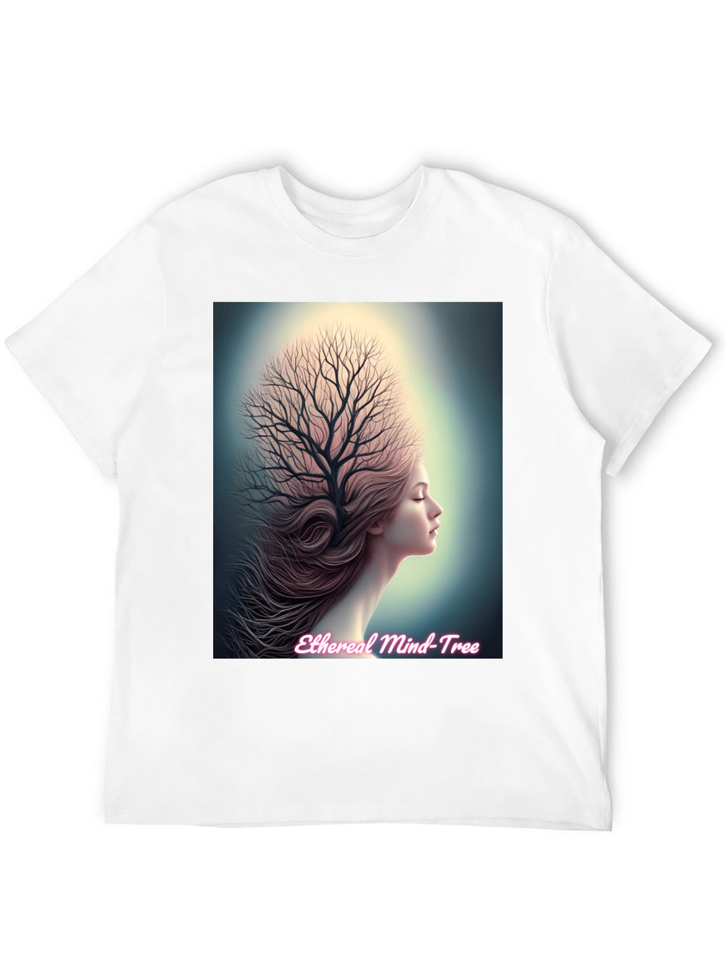 Ethereal Mind Tree Graphic Tee - Unisex Black T-Shirt