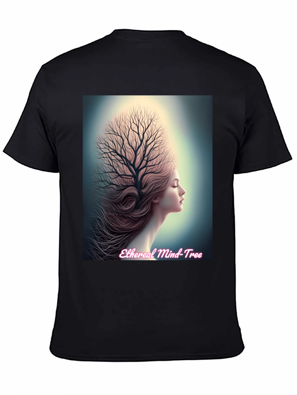 Ethereal Mind Tree Graphic Tee - Unisex Black T-Shirt