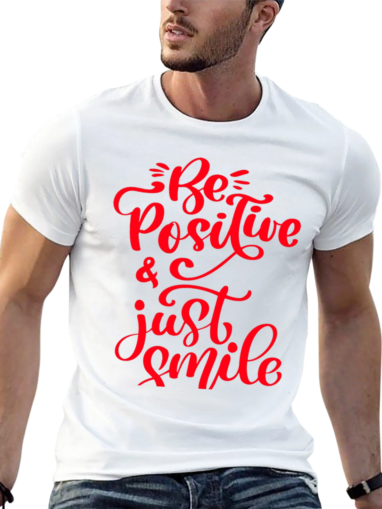 Be Positive T-Shirt - Motivational Graphic Tee