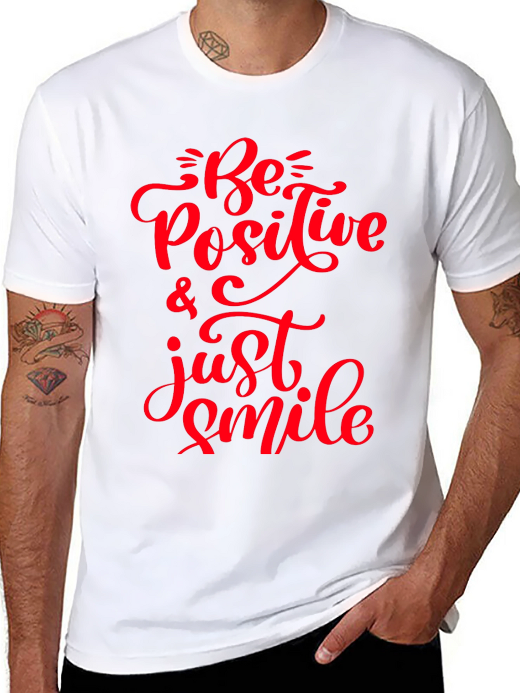 Be Positive T-Shirt - Motivational Graphic Tee