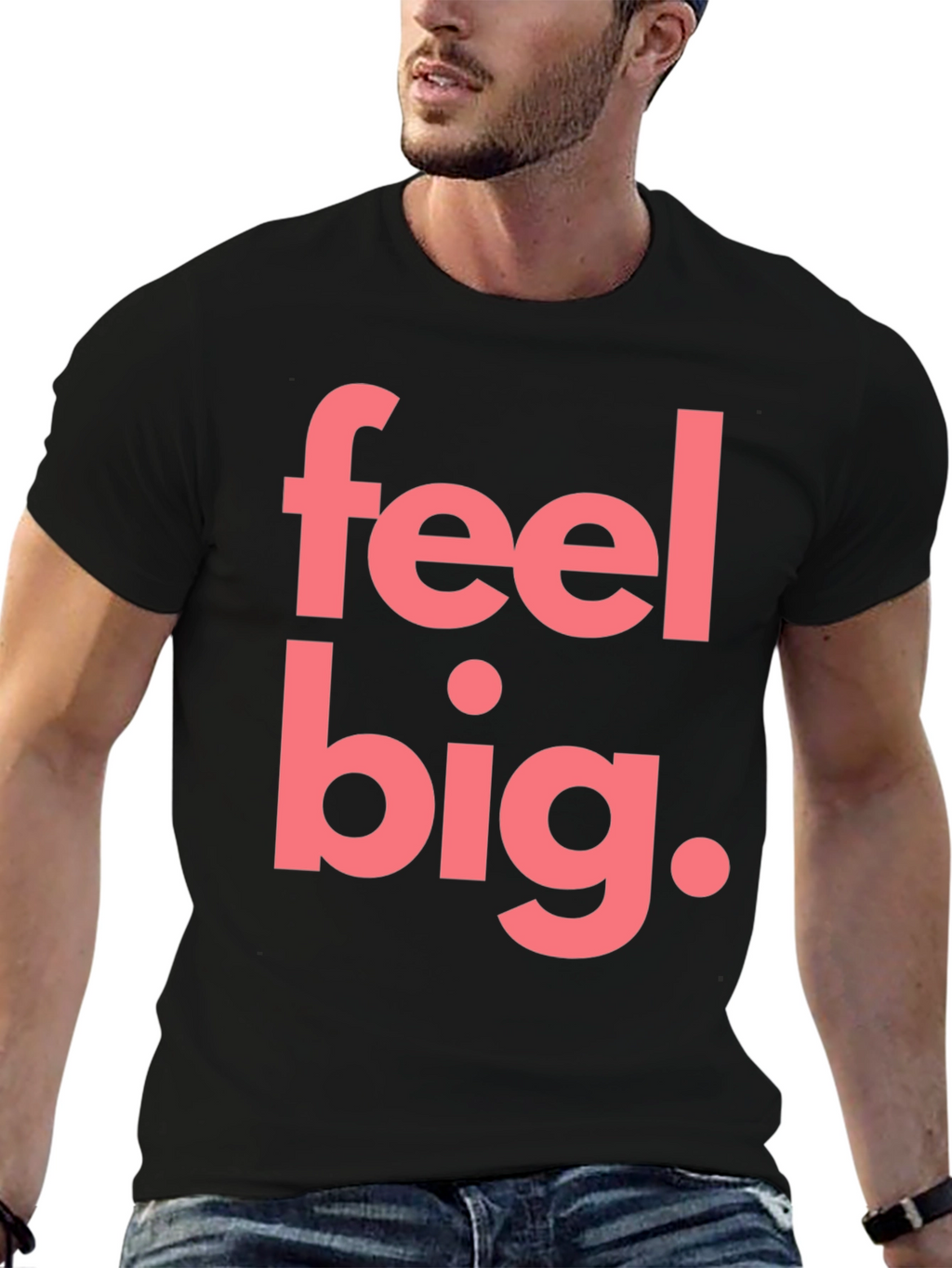 Feel Big Graphic Tee - Mens Black T-Shirt