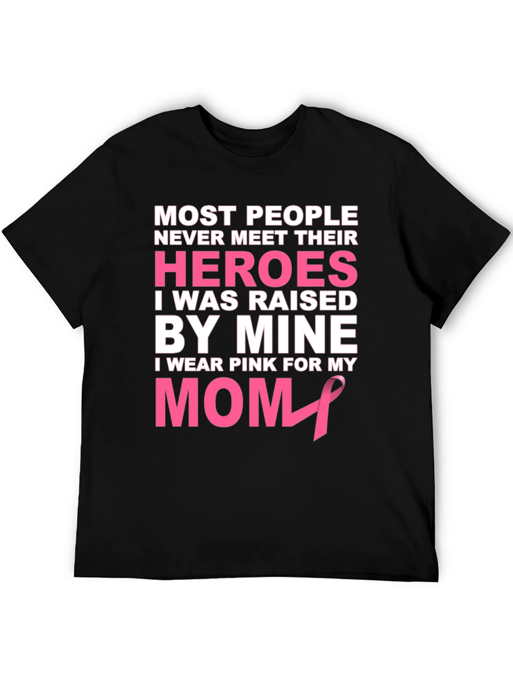 Pink Ribbon Mom Hero T-Shirt