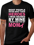Pink Ribbon Mom Hero T-Shirt