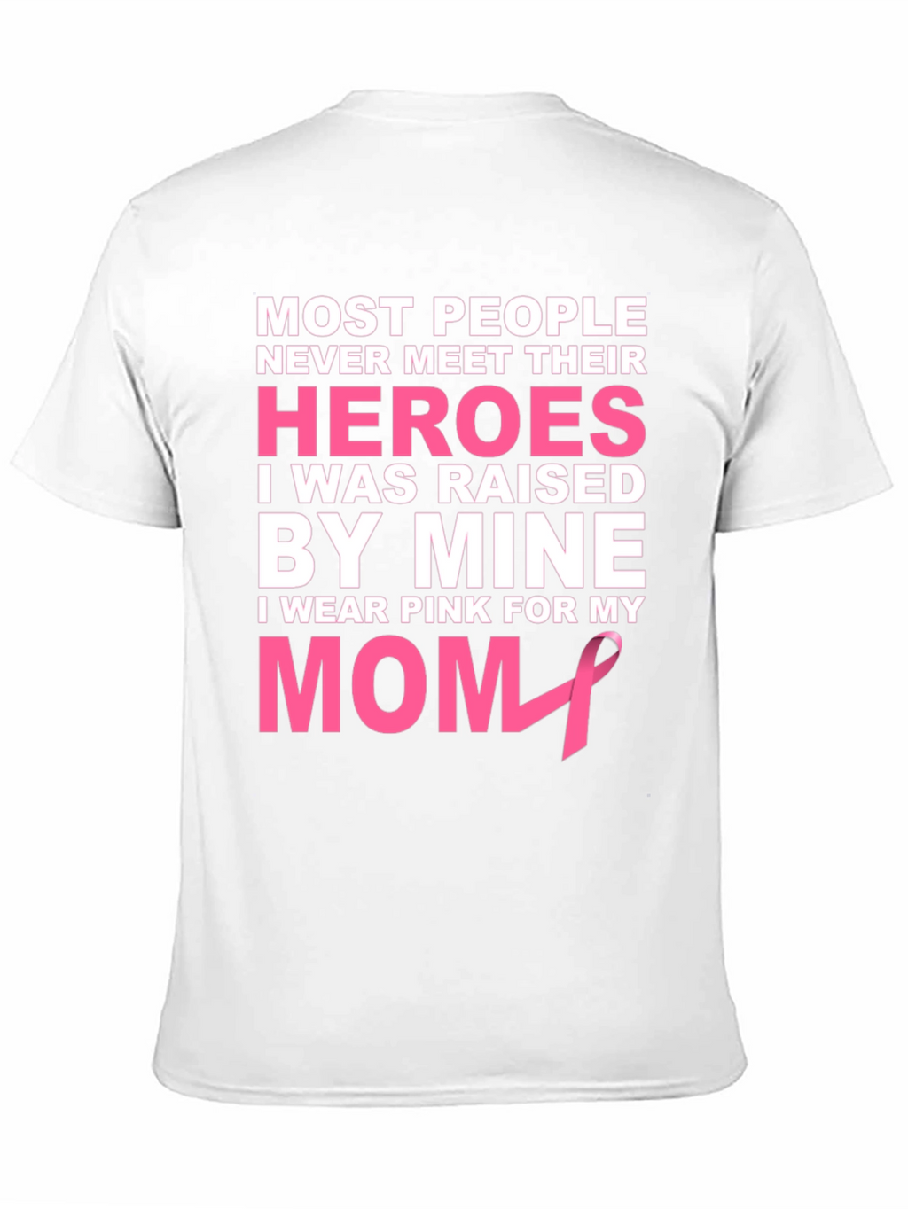 Pink Ribbon Mom Hero T-Shirt