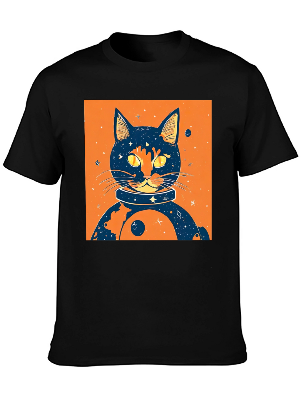 Cosmic Cat T-Shirt - Space Feline Design