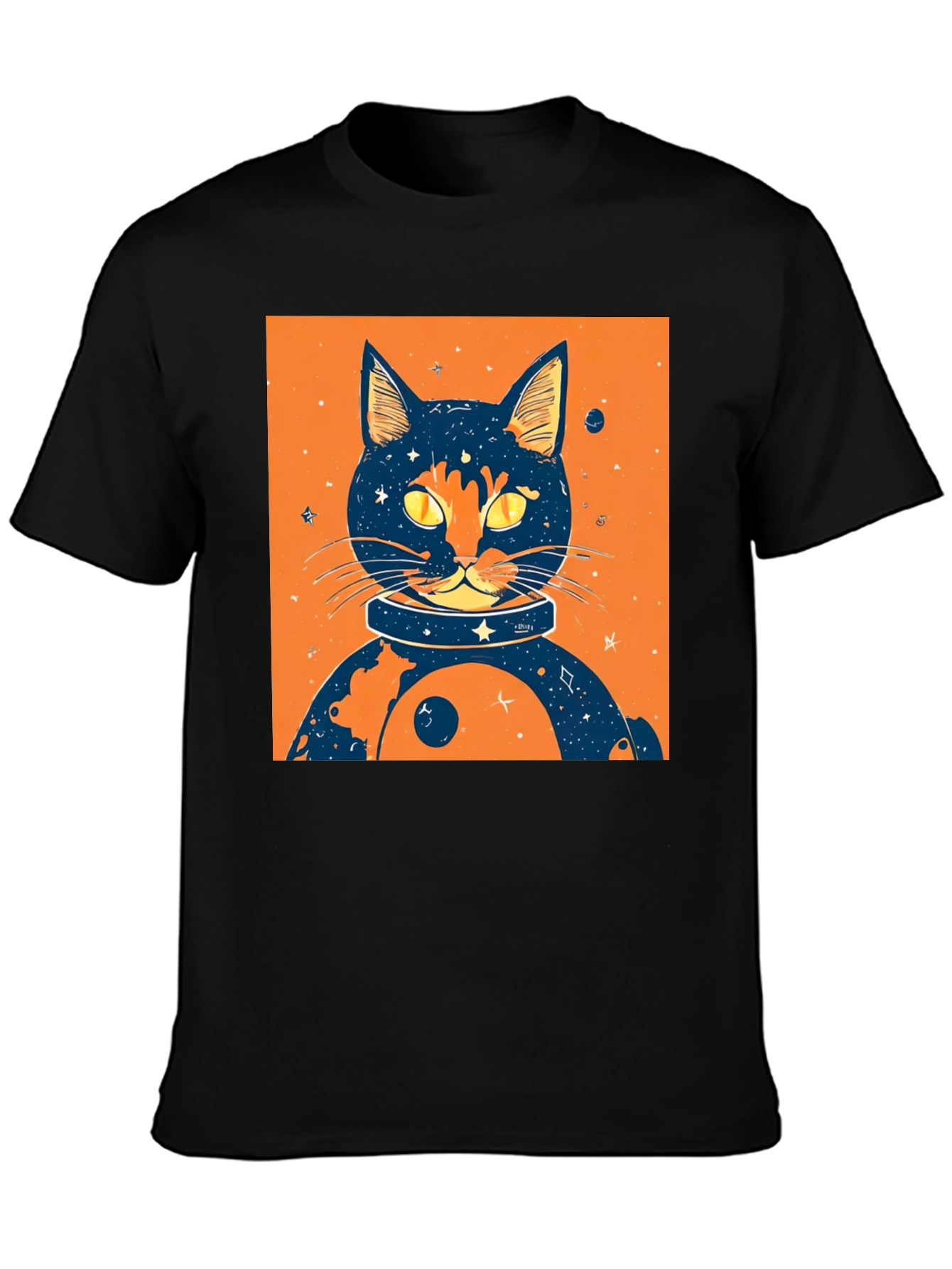 Cosmic Cat T-Shirt - Space Feline Design