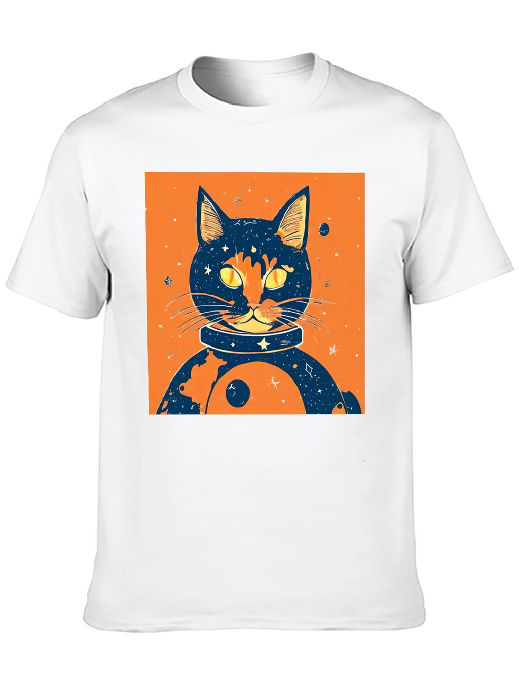 Cosmic Cat T-Shirt - Space Feline Design
